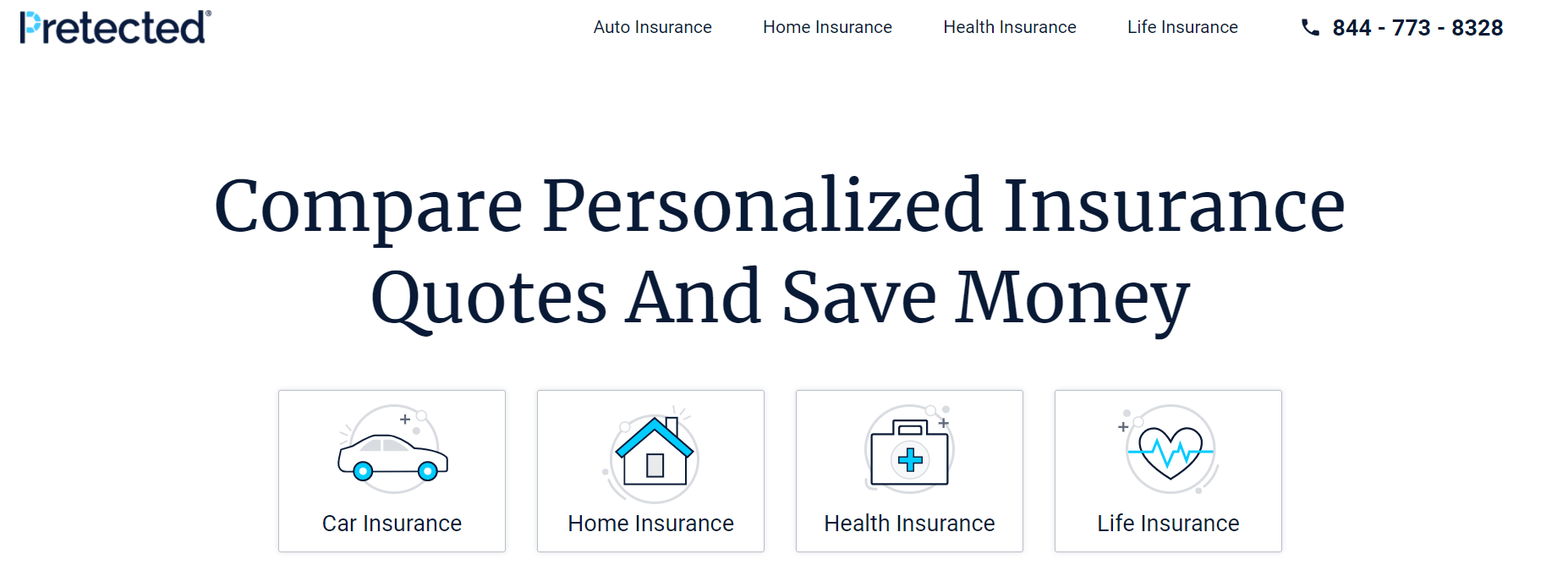 cards to select type of insurance