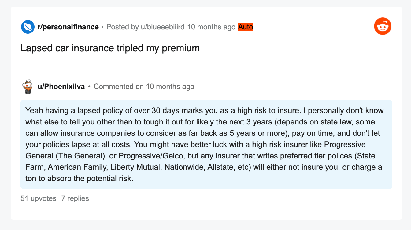 progressive car insurance reddit